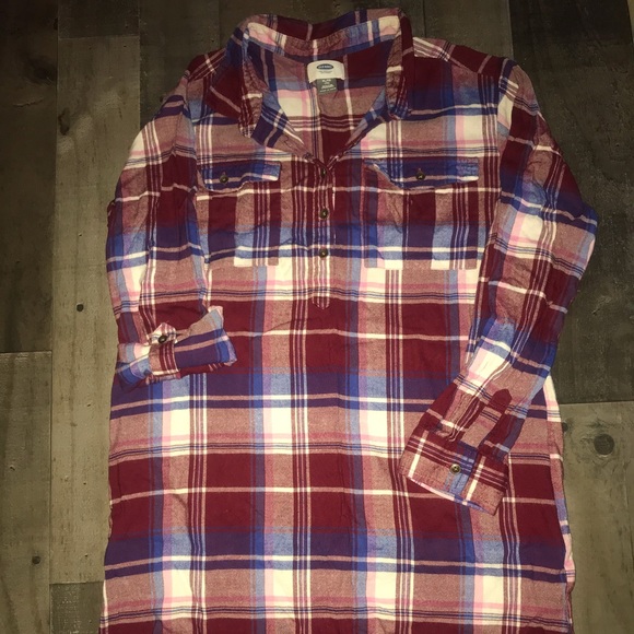 old navy flannel dress